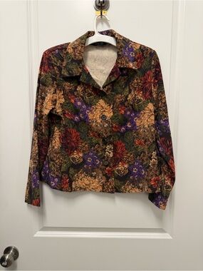 Briggs New York Multicolor Floral Button-Down Jacket